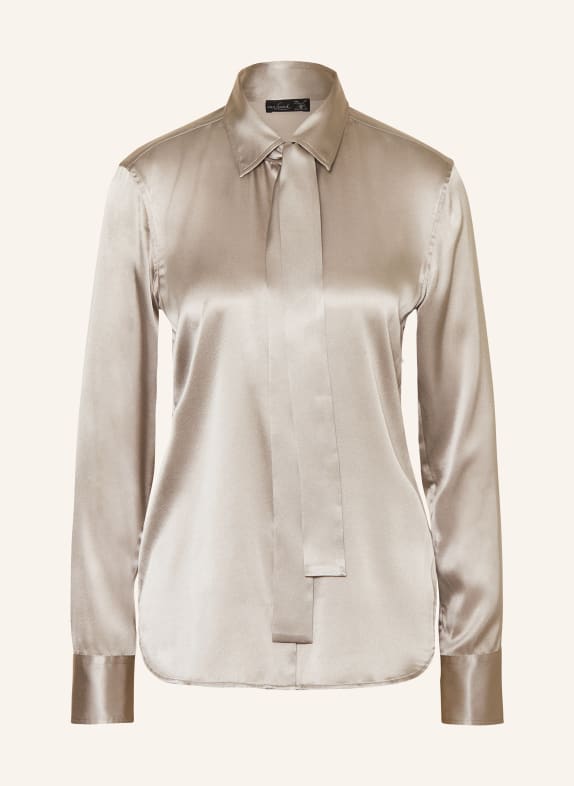 van Laack Shirt blouse CELLAI in silk TAUPE