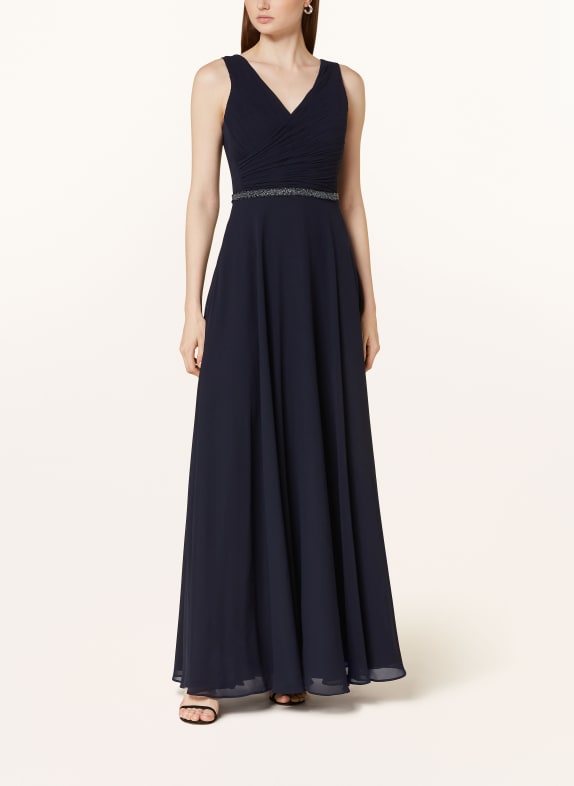 Vera Mont Evening dress with decorative beads DARK BLUE