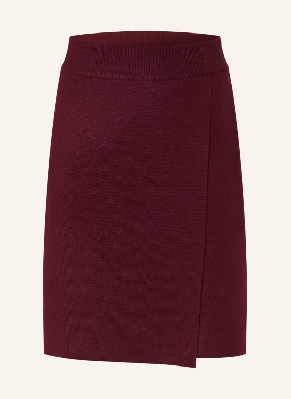 (THE MERCER) N.Y. Cashmere knit skirt DARK RED