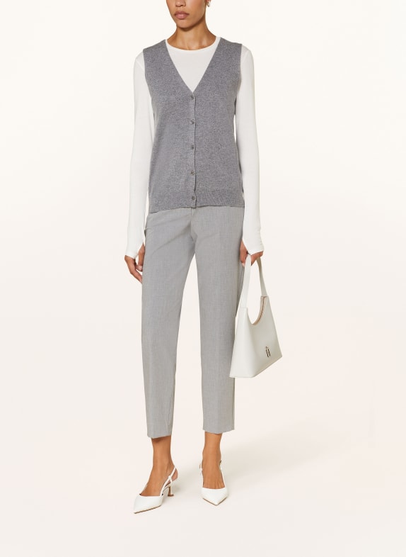 (THE MERCER) N.Y. Knit vest in cashmere GRAY