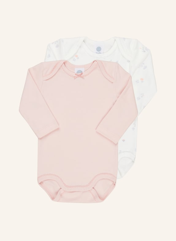 Sanetta 2er-Pack Bodies ROSA/ CREME