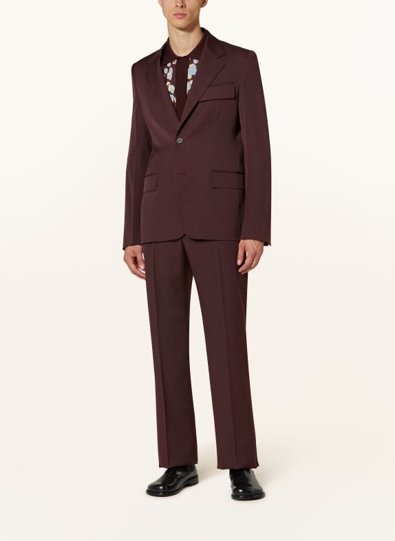 LANVIN Veste de costume coupe classique ROUGE FONCÉ