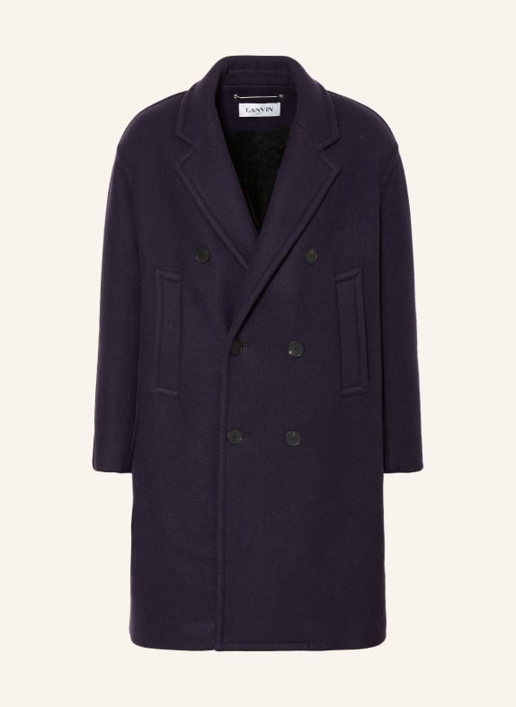 LANVIN Wool coat DARK BLUE