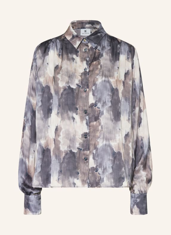 DESOTO Bluse LENA BLAU/ TAUPE/ GRAU