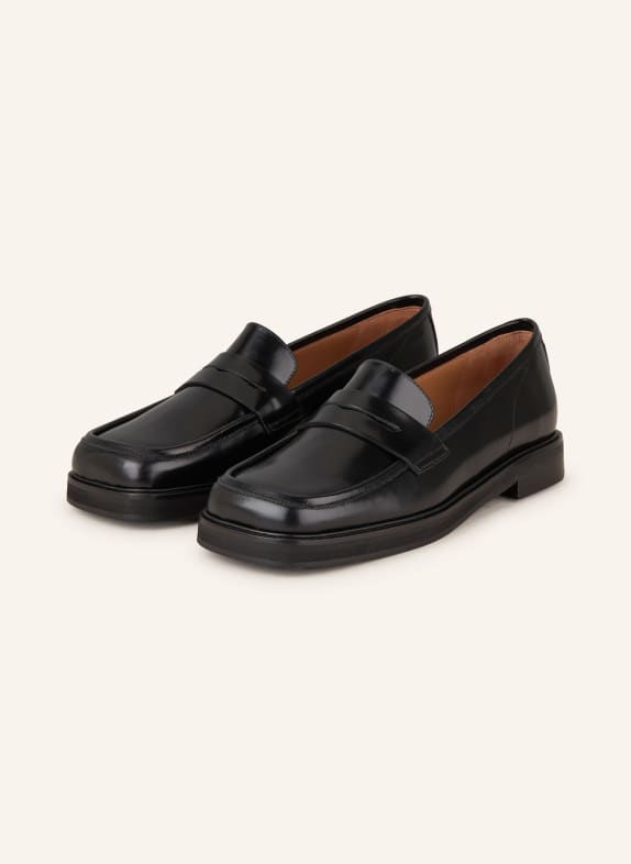 Flattered Penny loafers CZARNY