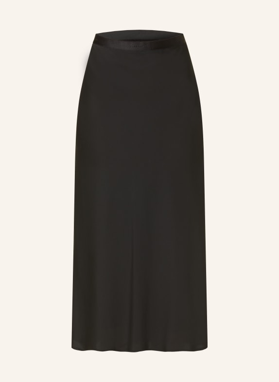 Calvin Klein Satin skirt BLACK