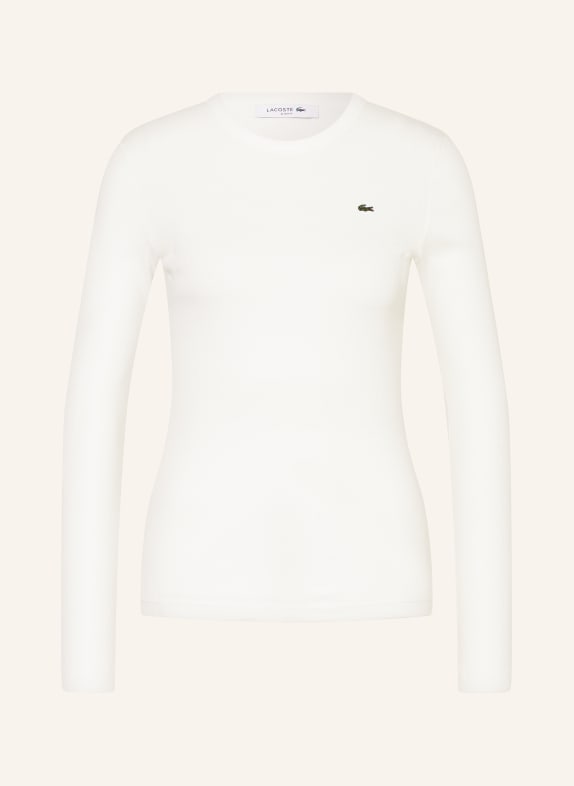 LACOSTE Longsleeve WEISS