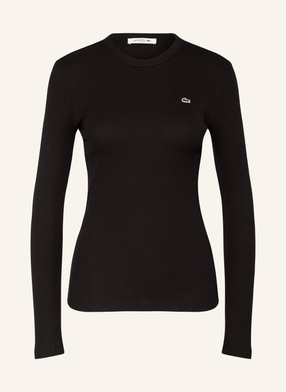 LACOSTE Longsleeve SCHWARZ