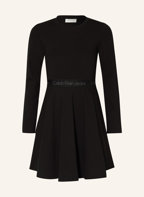 Calvin Klein Jerseykleid SCHWARZ