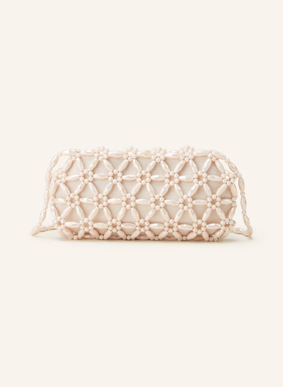 0711 TBILISI Handtasche mit Schmuckperlen CREME/ ROSÉ