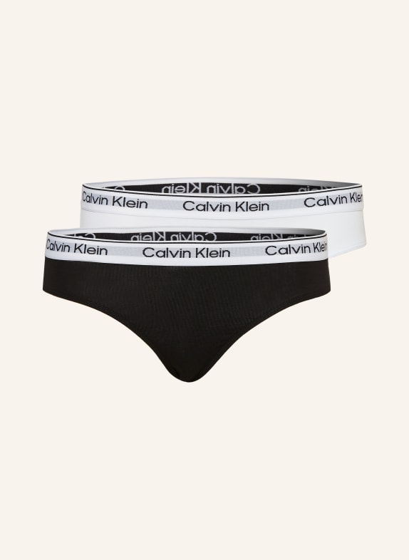 Calvin Klein 2er-Pack Slips SCHWARZ/ WEISS