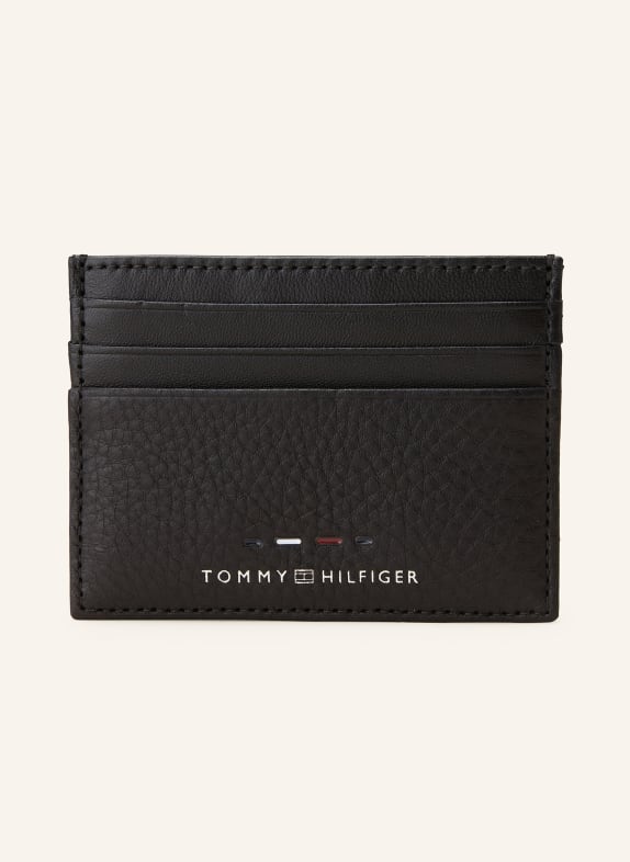 TOMMY HILFIGER Pouzdro na karty ČERNÁ