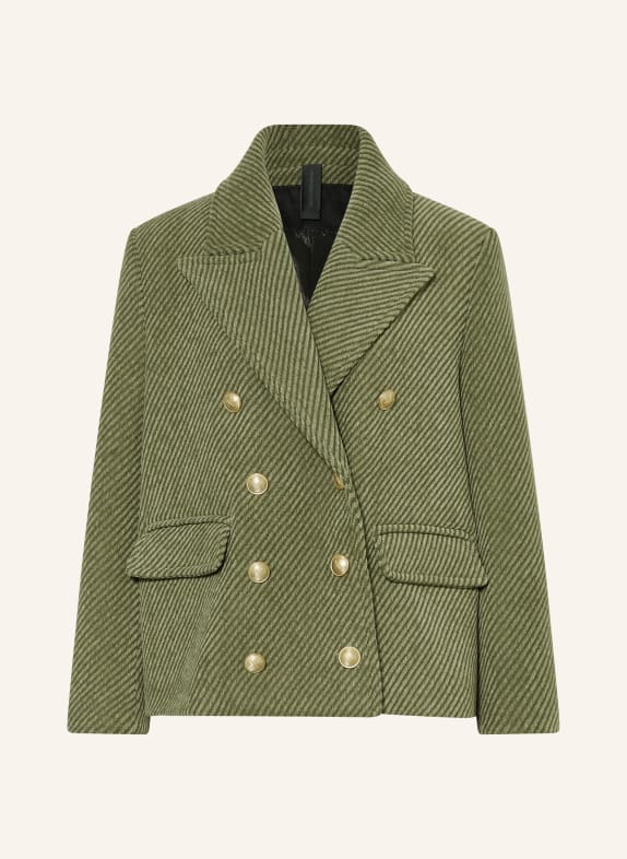 DRYKORN Tweed blazer ORDBURGH GREEN