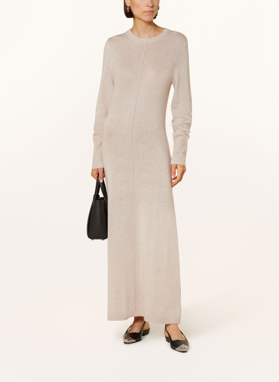 FTC CASHMERE Knit dress with cashmere CREAM