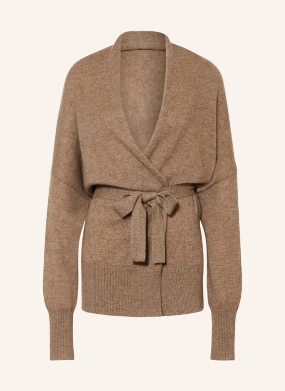 FTC CASHMERE Knit cardigan made of cashmere TAUPE