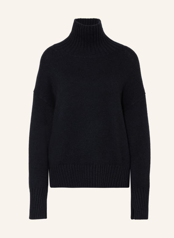 FTC CASHMERE Rollkragenpullover aus Cashmere DUNKELBLAU