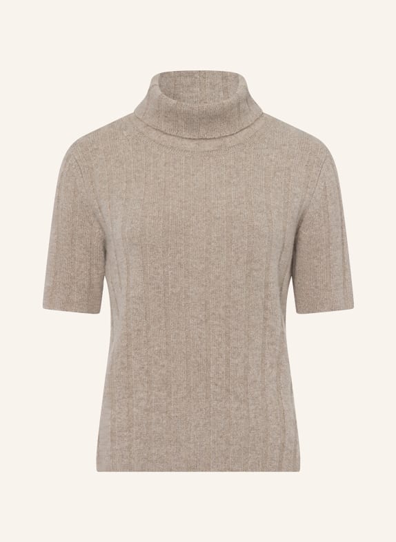 FTC CASHMERE Strickshirt aus Cashmere HELLBRAUN