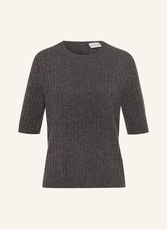 FTC CASHMERE Strickshirt aus Cashmere DUNKELGRAU