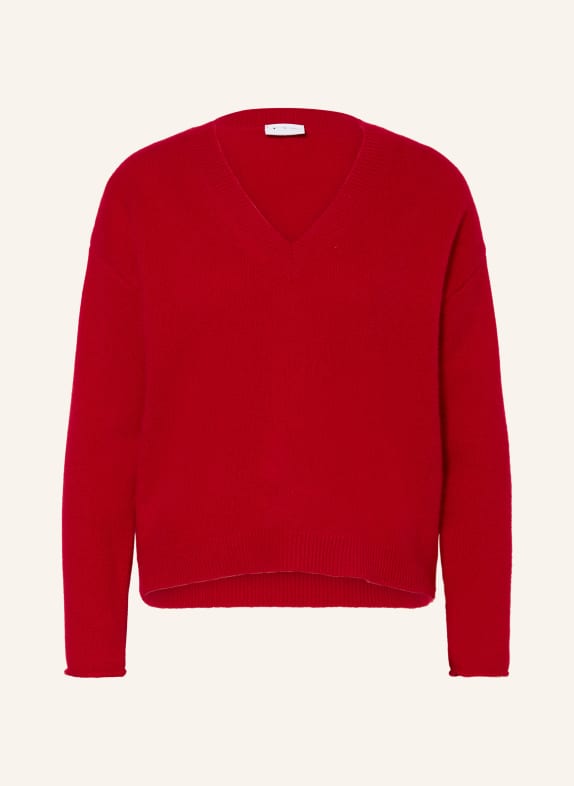 FTC CASHMERE Sweter z kaszmiru CZERWONY