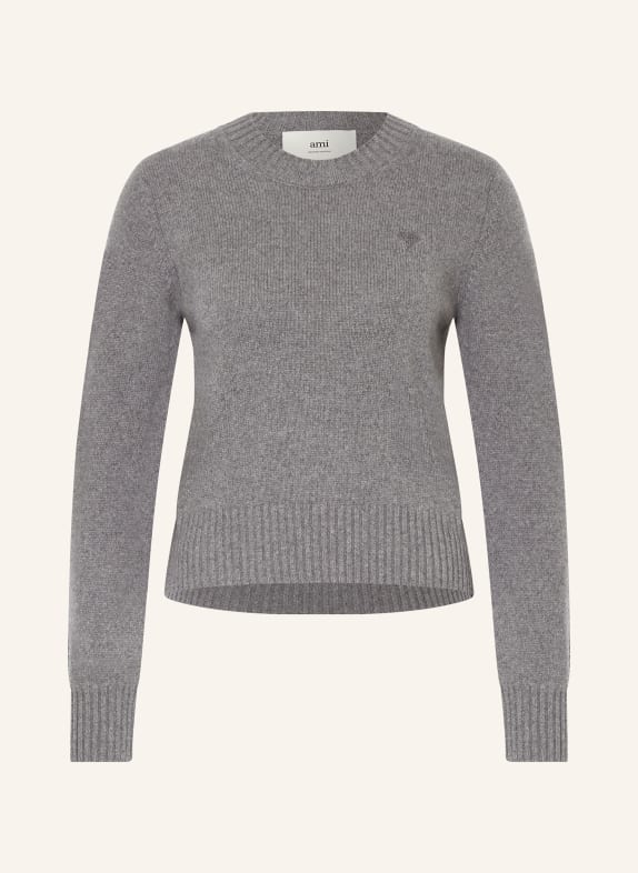 AMI PARIS Cashmere-Pullover GRAU