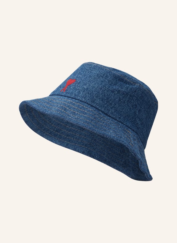 AMI PARIS Klobouk Bucket Hat TMAVĚ MODRÁ