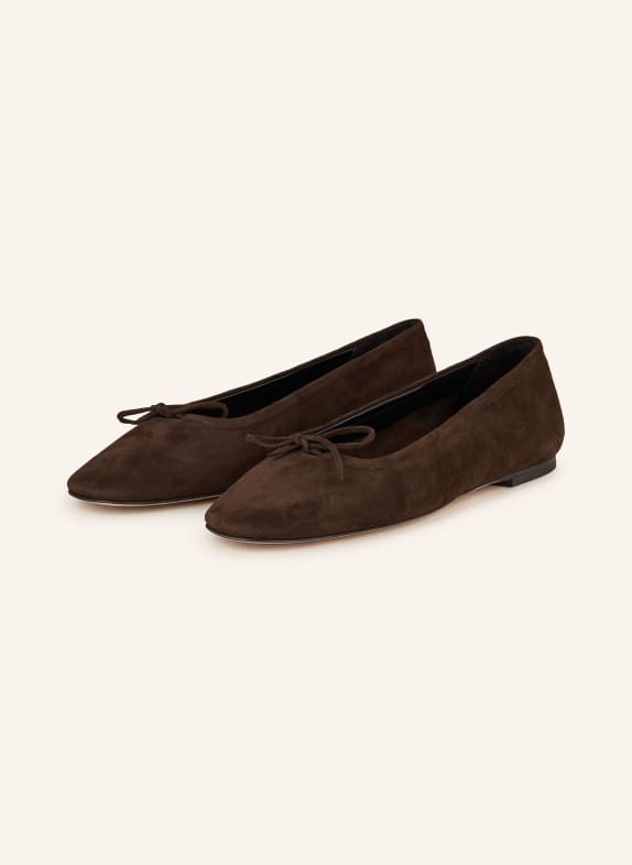 Aeyde Ballet flats DELFINA DARK BROWN