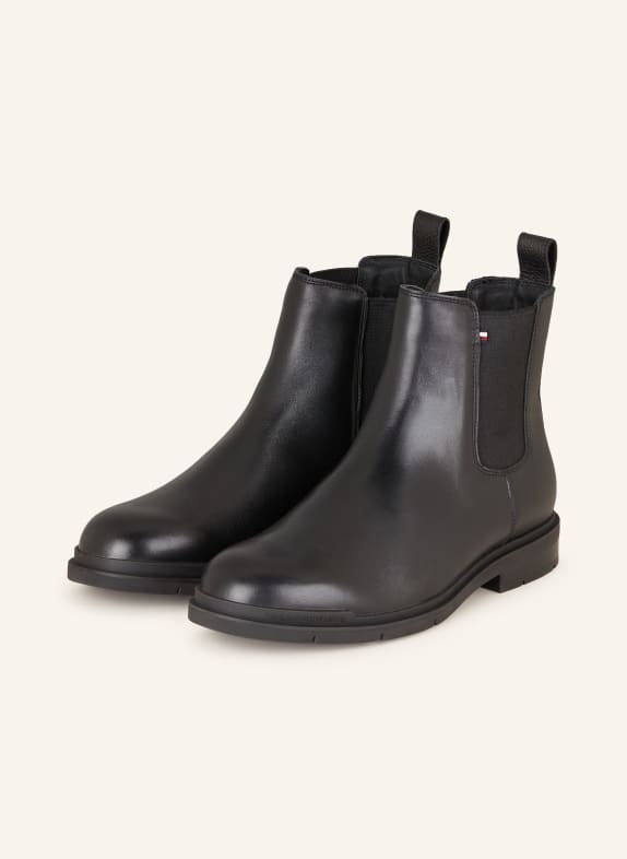 TOMMY HILFIGER Chelsea-Boots SCHWARZ