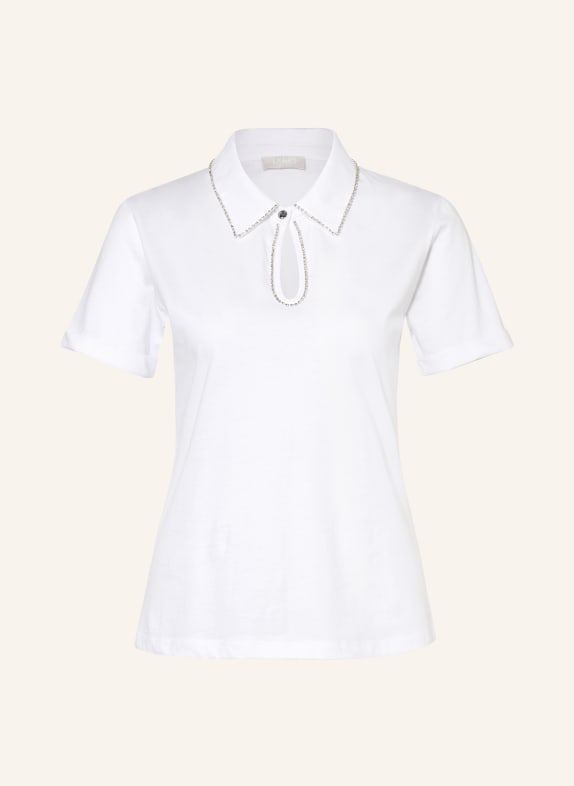 LIU JO T-shirt with decorative gems WHITE