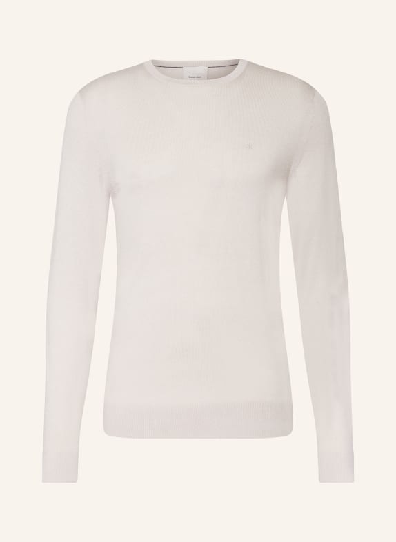 Calvin Klein Pullover aus Merinowolle BEIGE