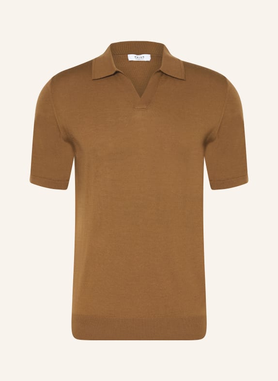 REISS Daniele Alessandrini Shirts for Men DUCHIE BROWN