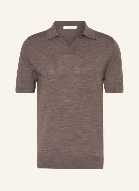 REISS Daniele Alessandrini Shirts for Men DUCHIE BROWN