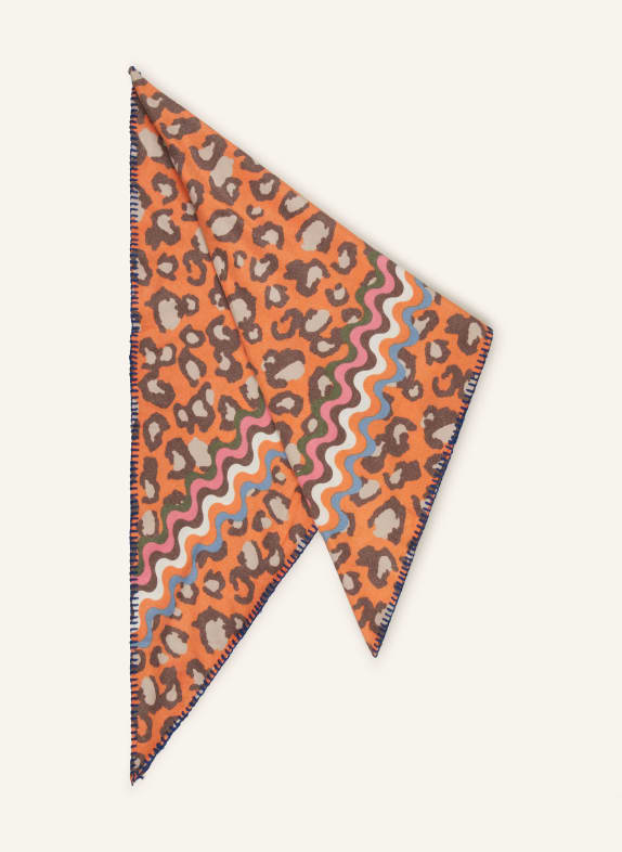 CODELLO Dreieckstuch ORANGE/ DUNKELBRAUN/ BEIGE