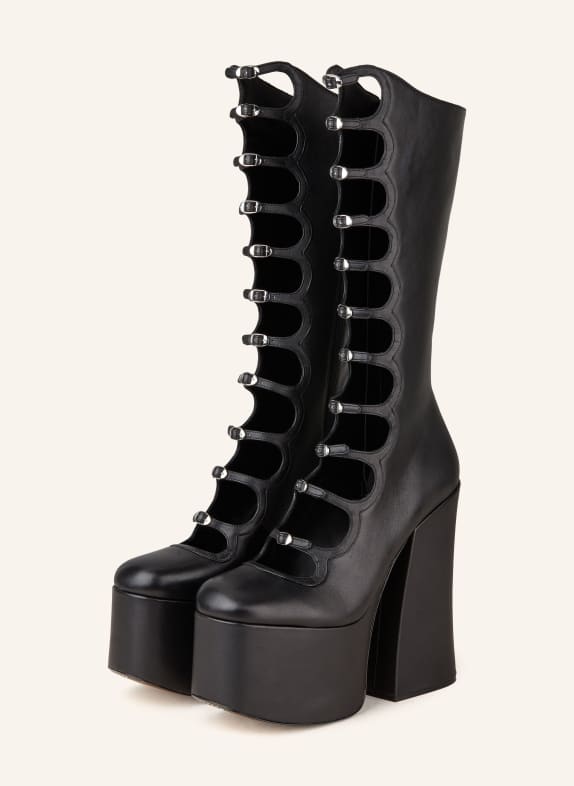 MARC JACOBS Plateau-Stiefel KIKI SCHWARZ