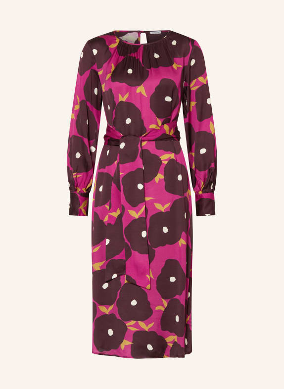 seidensticker Satin dress FUCHSIA/ DARK PURPLE/ DARK YELLOW