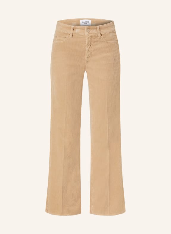 CAMBIO Corduroy trousers FRANCESCA LIGHT BROWN