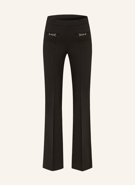 CAMBIO Bootcut trousers FRANCIS in jersey BLACK