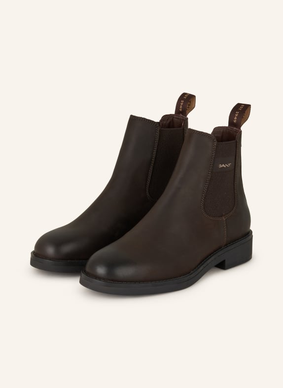 GANT Chelsea boots PREPDALE DARK BROWN