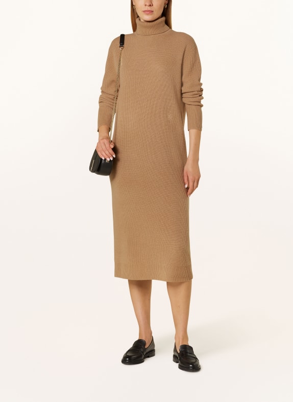 TOMMY HILFIGER Knit dress CAMEL