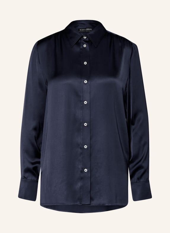 RISY & JERFS Satin shirt blouse DARK BLUE