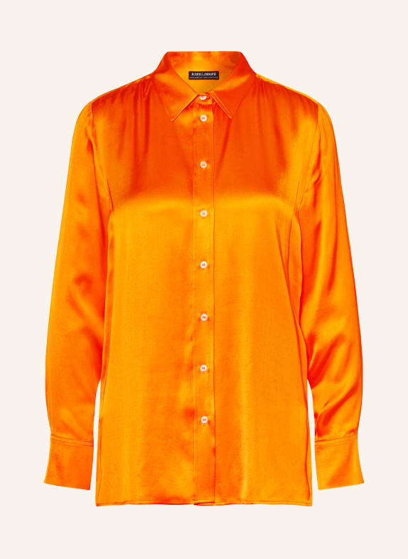 RISY & JERFS Satin shirt blouse ORANGE