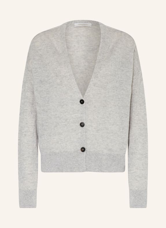 ANTONELLI firenze Cardigan SCILLA with cashmere LIGHT GRAY