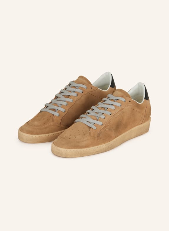 GOLDEN GOOSE Sneaker BALL STAR HELLBRAUN/ SCHWARZ