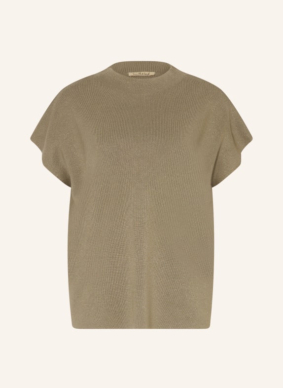 Smith & Soul Knit shirt with glitter thread OLIVE