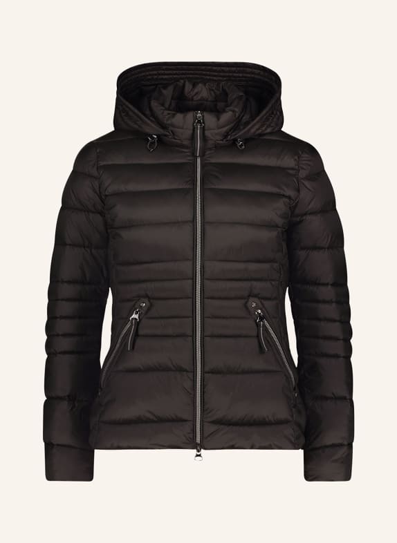 Betty Barclay Quilted jacket with detachable hood BLACK