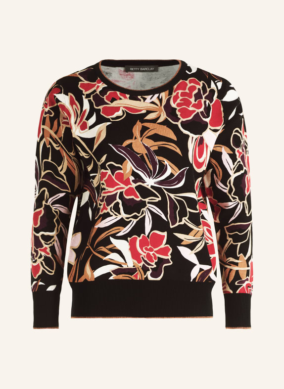 Betty Barclay Sweater BLACK/ BROWN/ RED