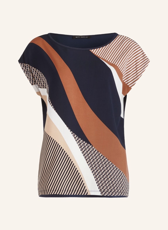 Betty Barclay T-shirt DARK BLUE/ COGNAC/ BEIGE