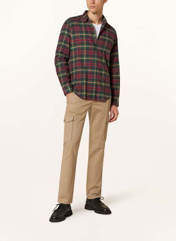STROKESMAN'S Koszula flanelowa regular fit CIEMNOCZERWONY / CIEMNOZIELONY / GRANATOWY