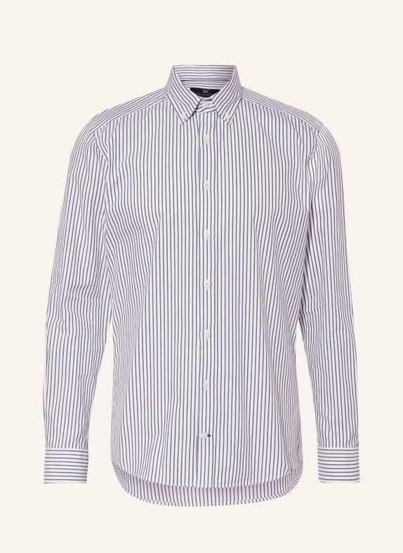 STROKESMAN'S Hemd Regular Fit DUNKELBLAU/ WEISS