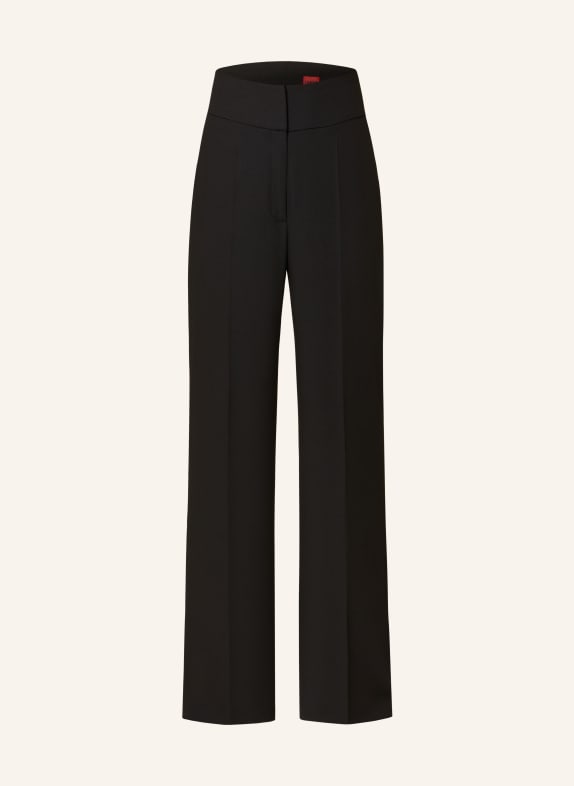 HUGO Wide leg trousers HIMIA BLACK