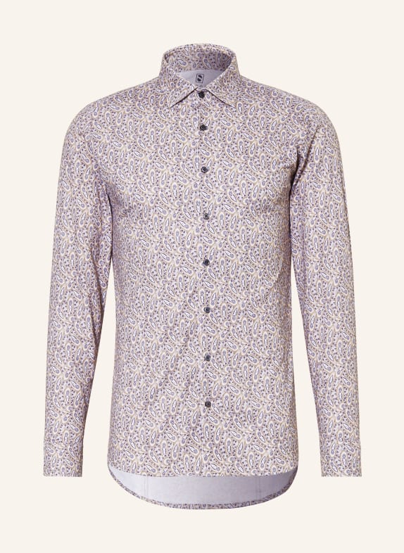 DESOTO Jersey shirt slim fit 873 beige paisley